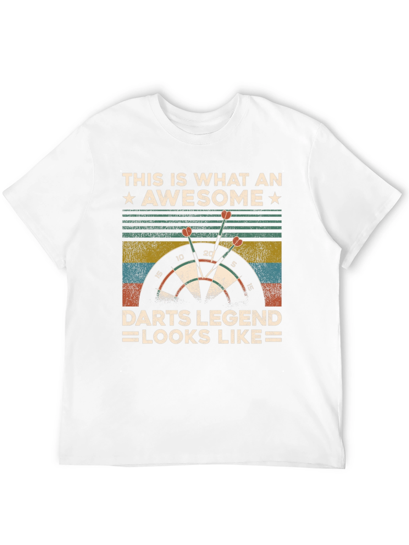 Awesome Darts Legend T-Shirt: Dartboard Graphic Tee