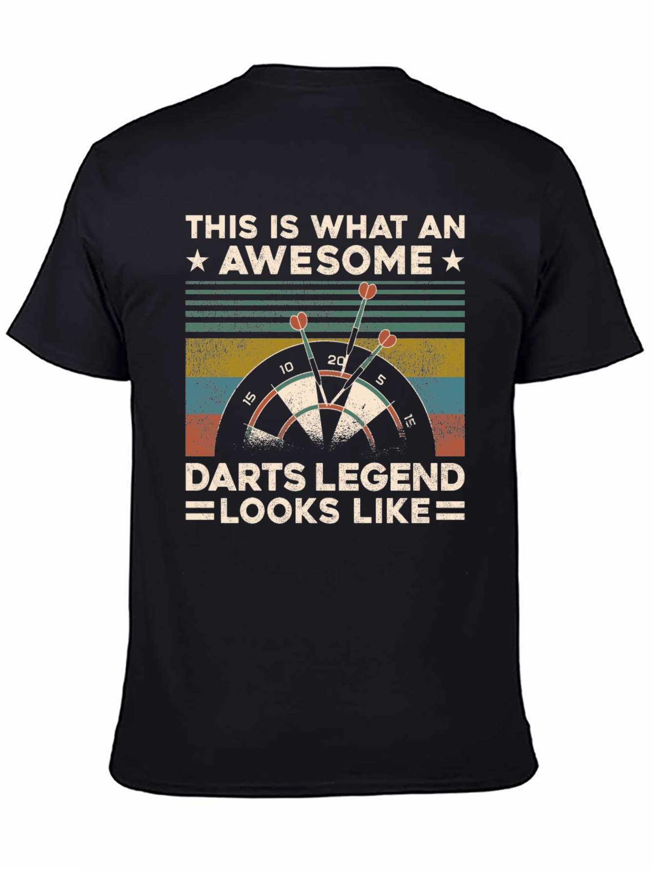 Awesome Darts Legend T-Shirt: Dartboard Graphic Tee
