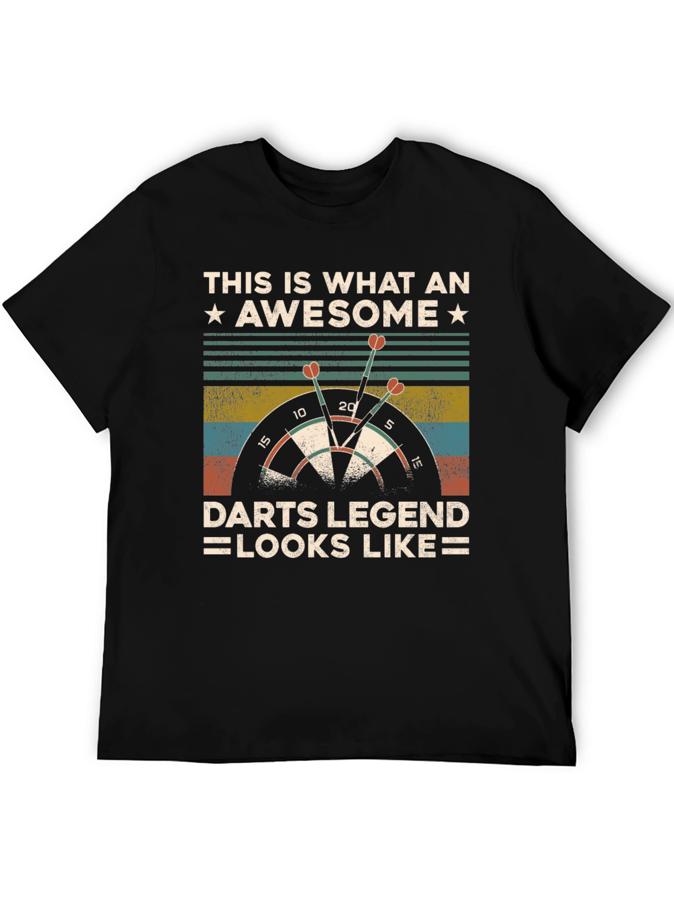 Awesome Darts Legend T-Shirt: Dartboard Graphic Tee