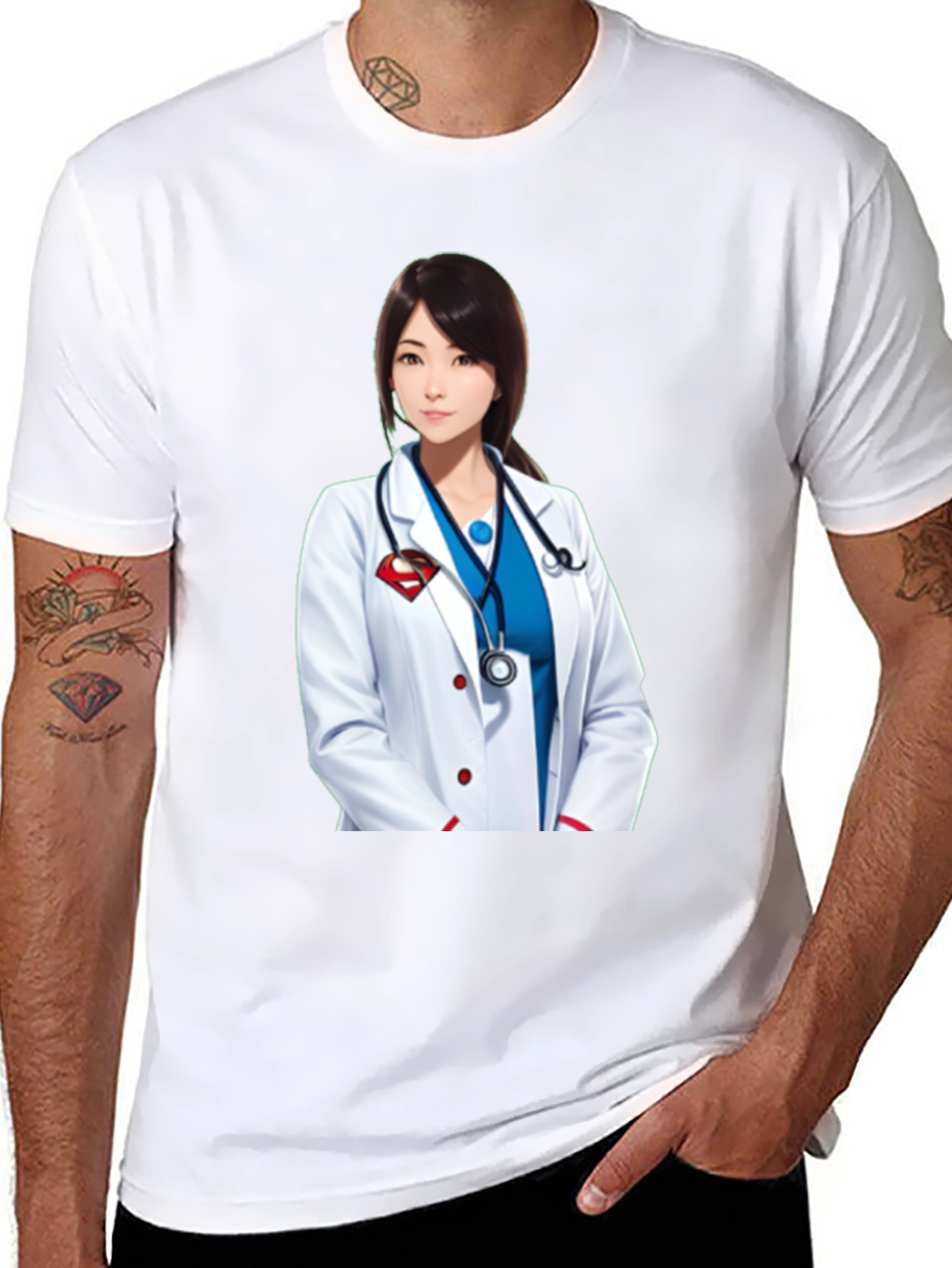 Doctor Superwoman T-Shirt - Stylish Medical Hero Design