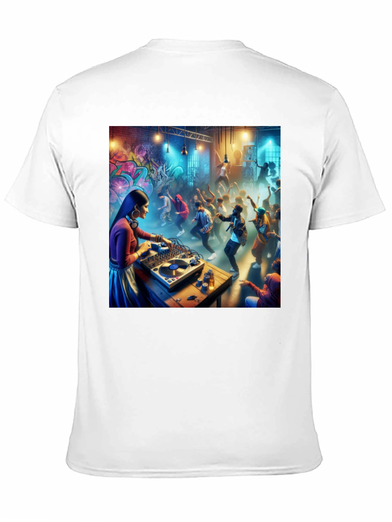 DJ Party T-Shirt - Black Graphic Tee