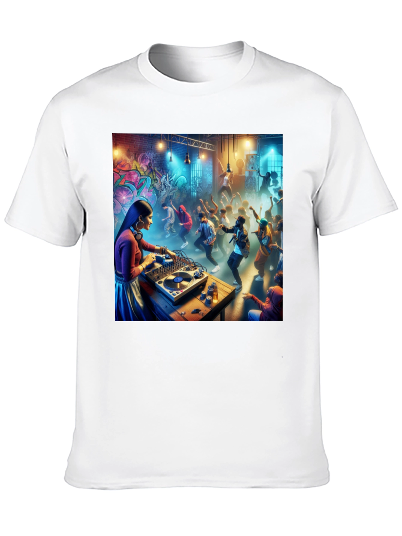 DJ Party T-Shirt - Black Graphic Tee