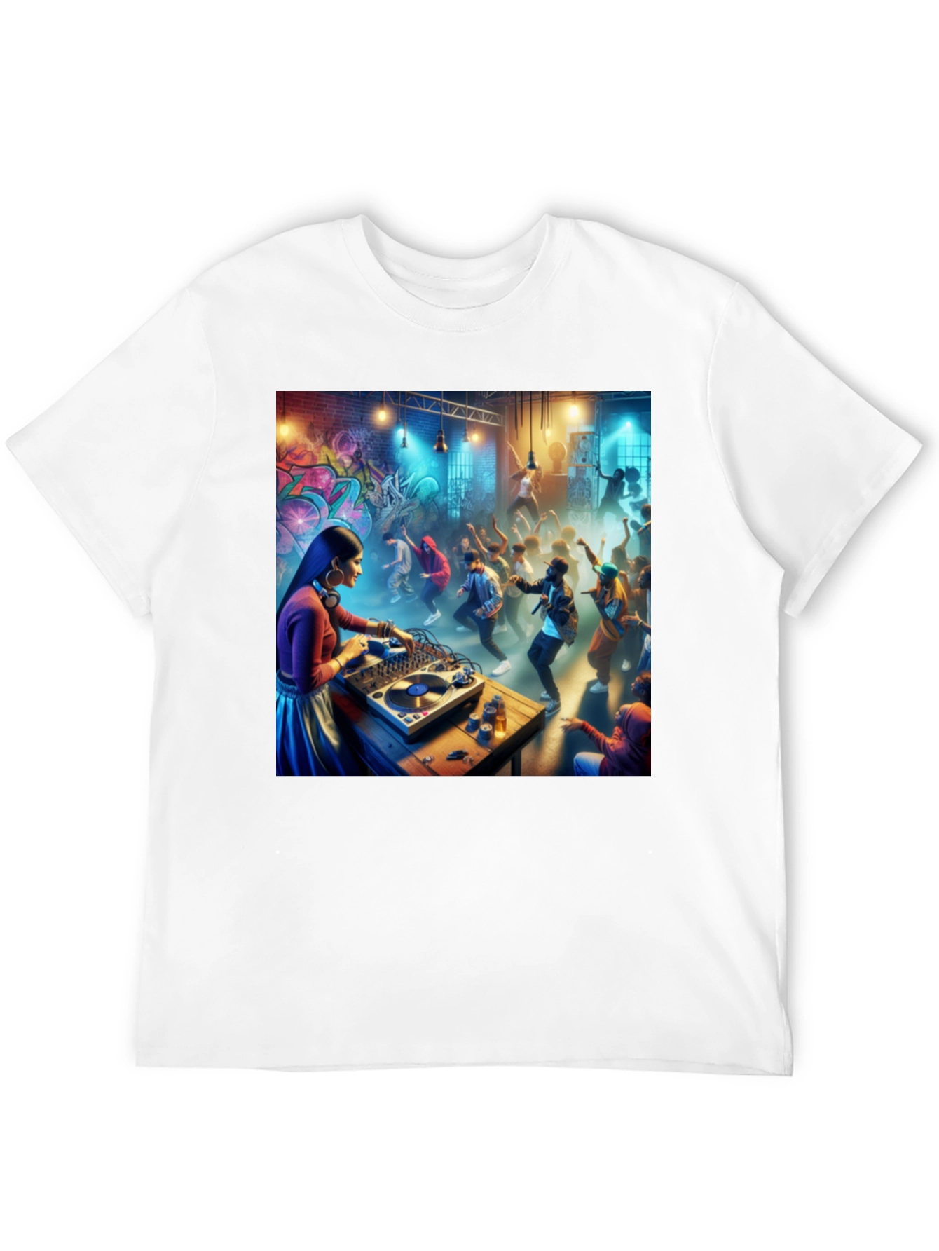 DJ Party T-Shirt - Black Graphic Tee