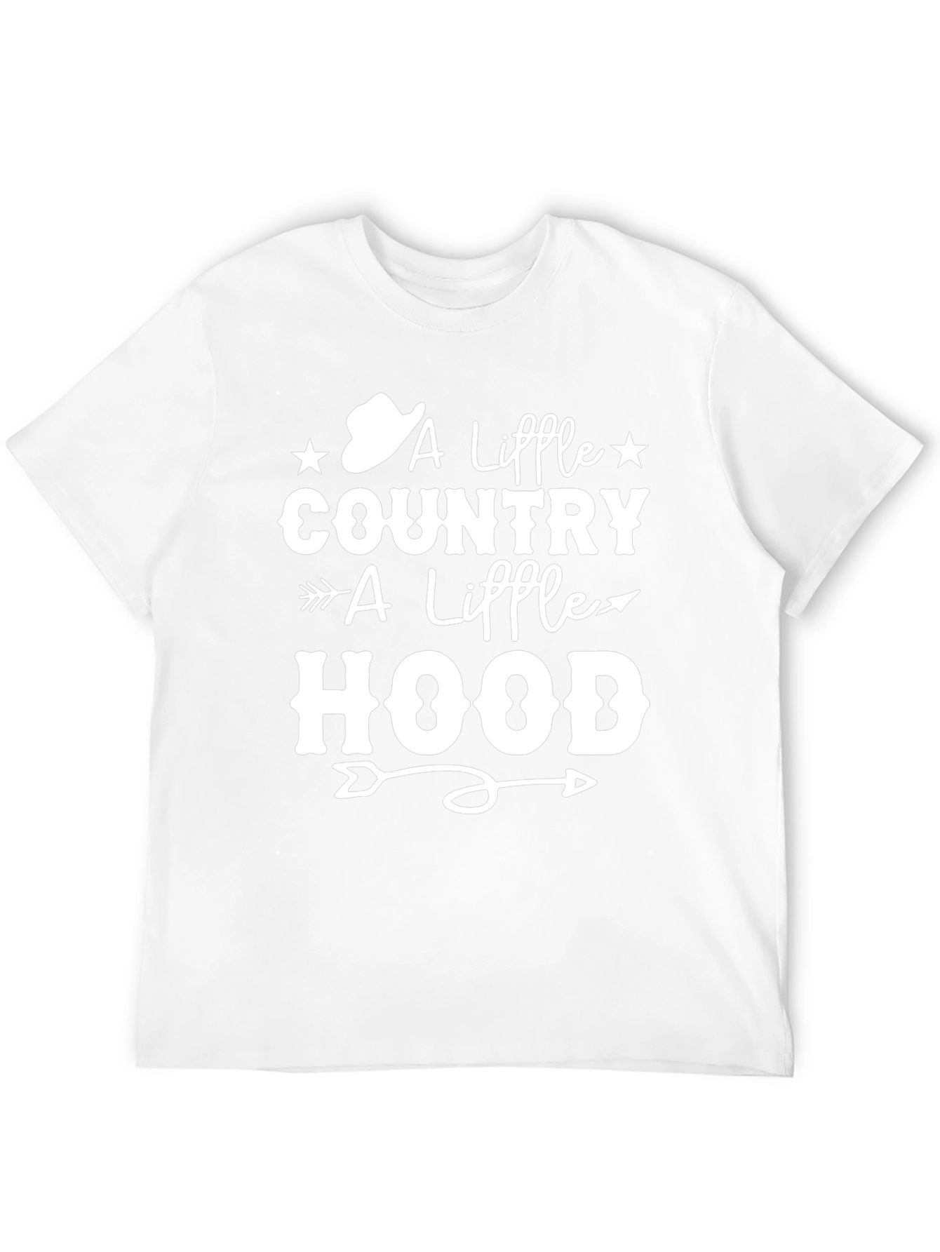 Country Hood T-Shirt Black Tee