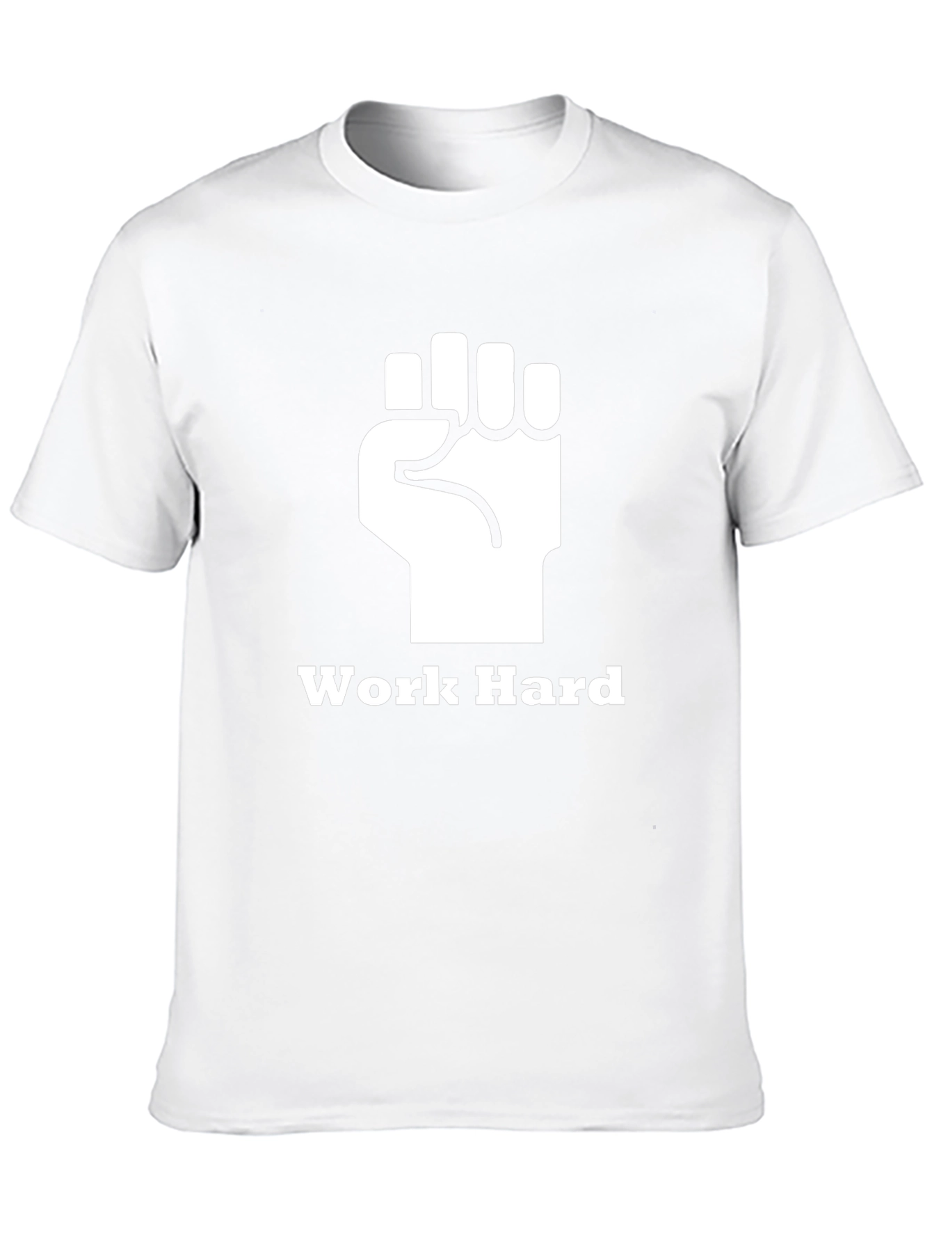 Work Hard Fist Graphic Black T-Shirt