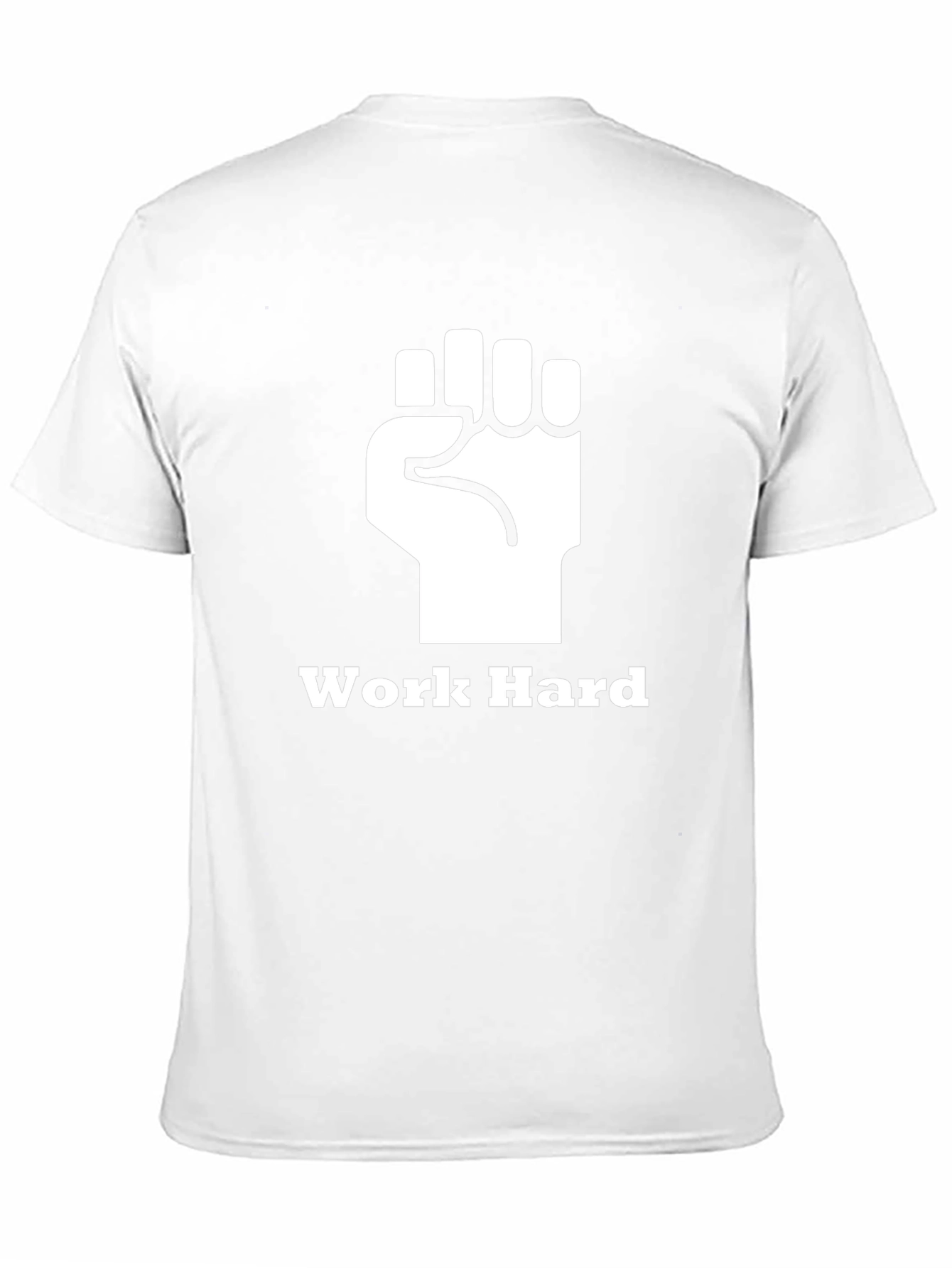 Work Hard Fist Graphic Black T-Shirt