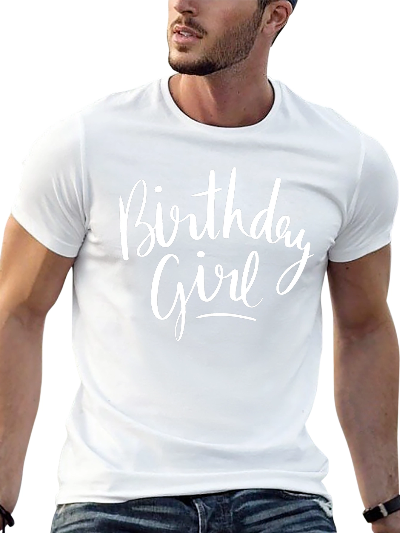 Birthday Girl Graphic Tee - Black Casual Top