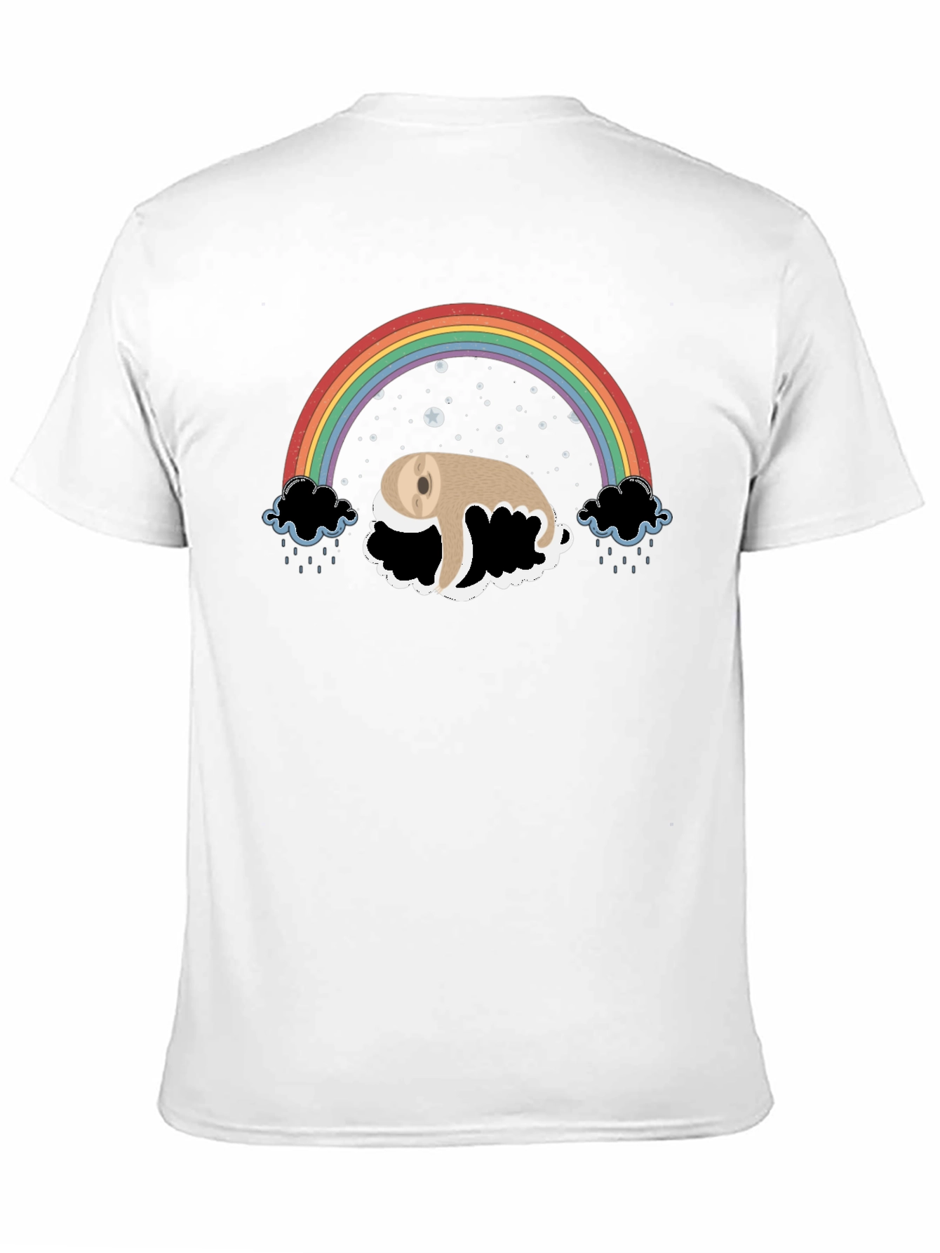 Rainbow Sloth Tee - Dreamy Graphic T-Shirt