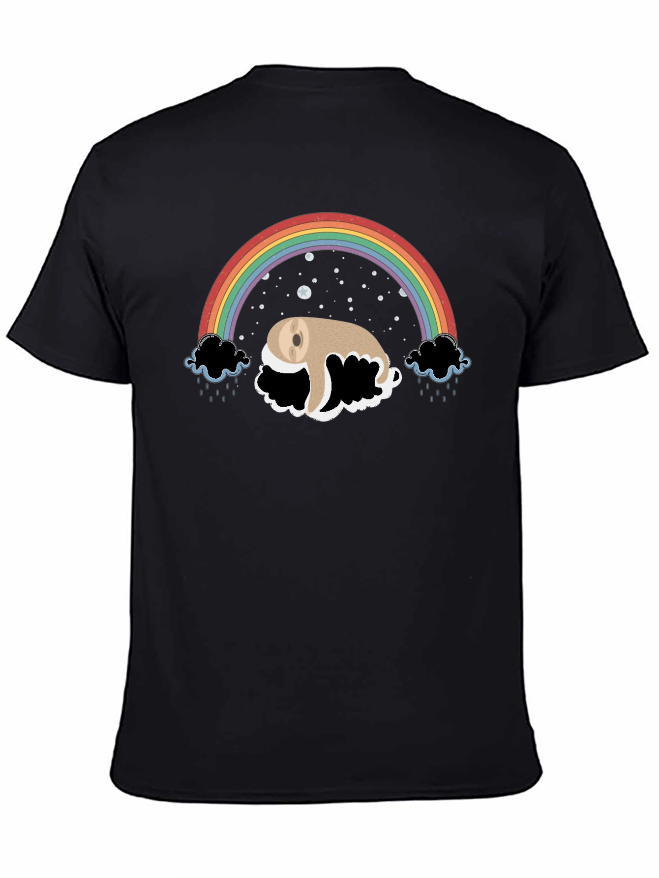 Rainbow Sloth Tee - Dreamy Graphic T-Shirt