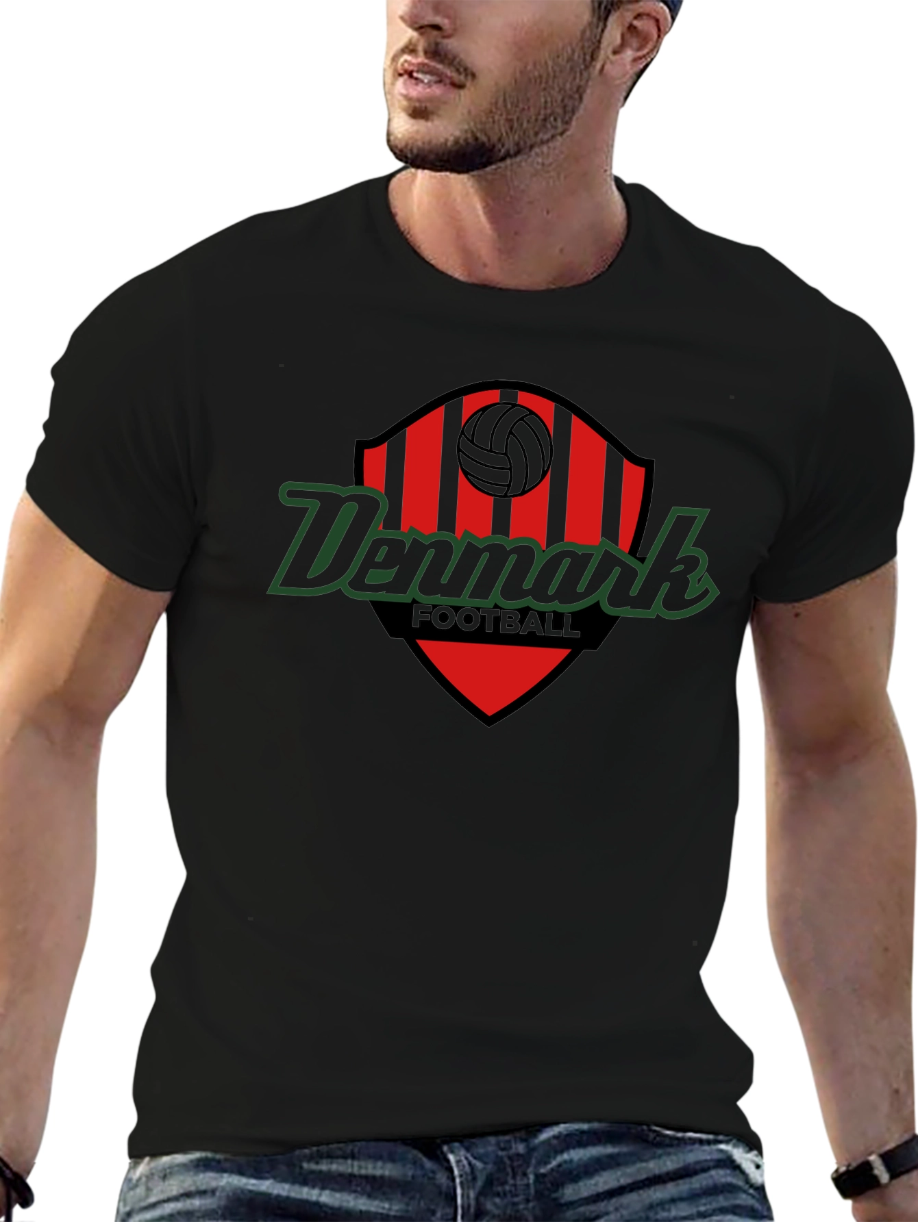 Denmark Football Graphic Tee