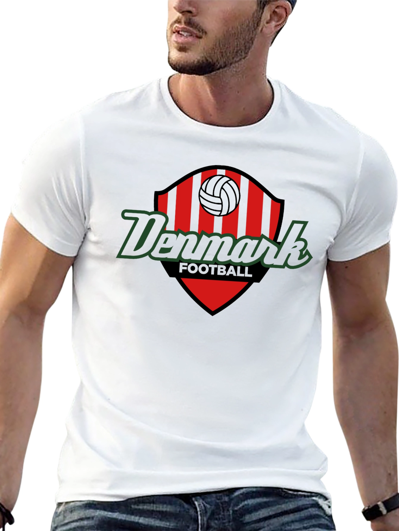 Denmark Football Graphic Tee