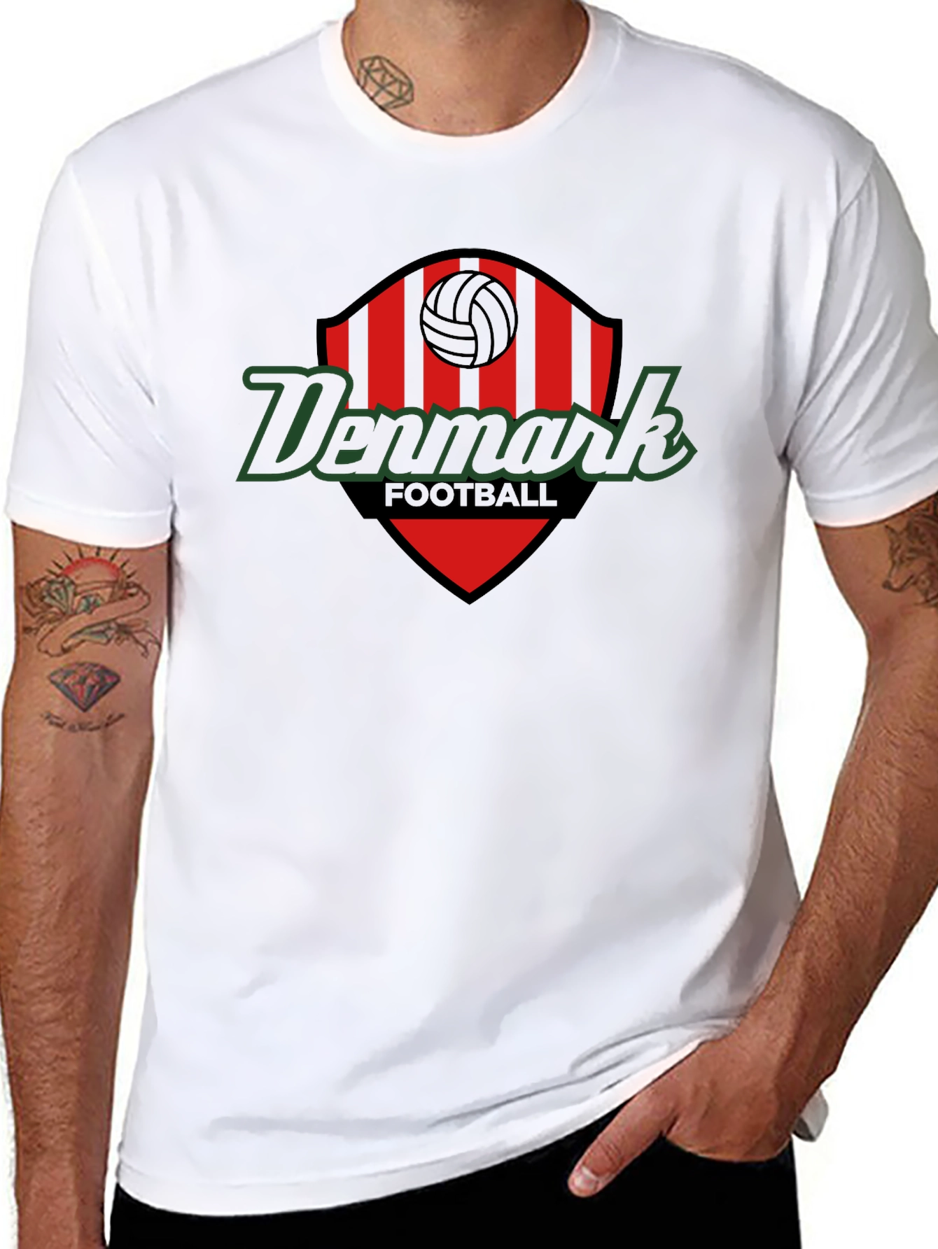 Denmark Football Graphic Tee