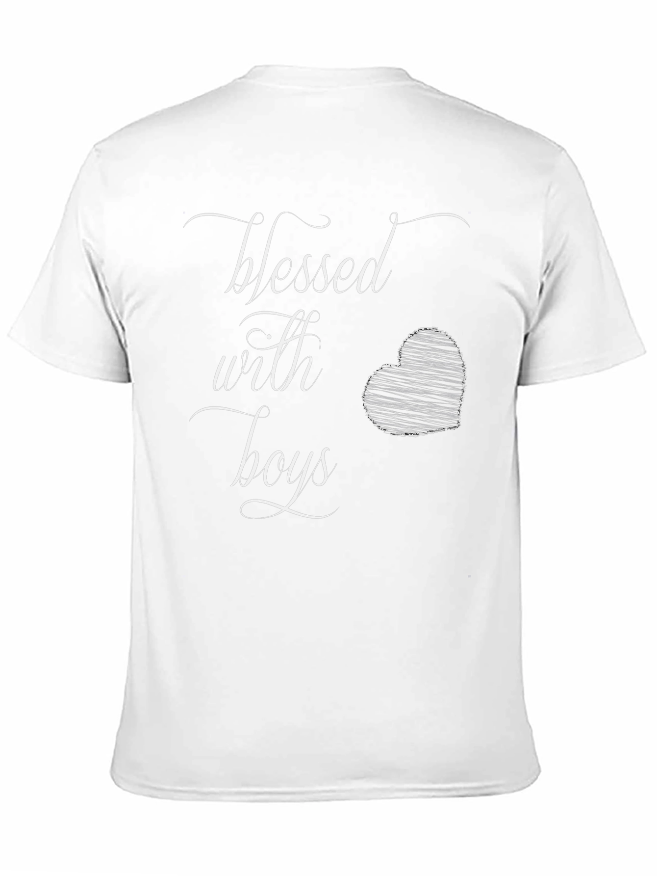 Blessed With Boys Graphic Tee - Black