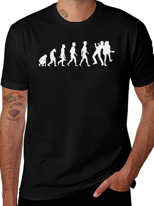 Evolution of Rock T-Shirt - Black
