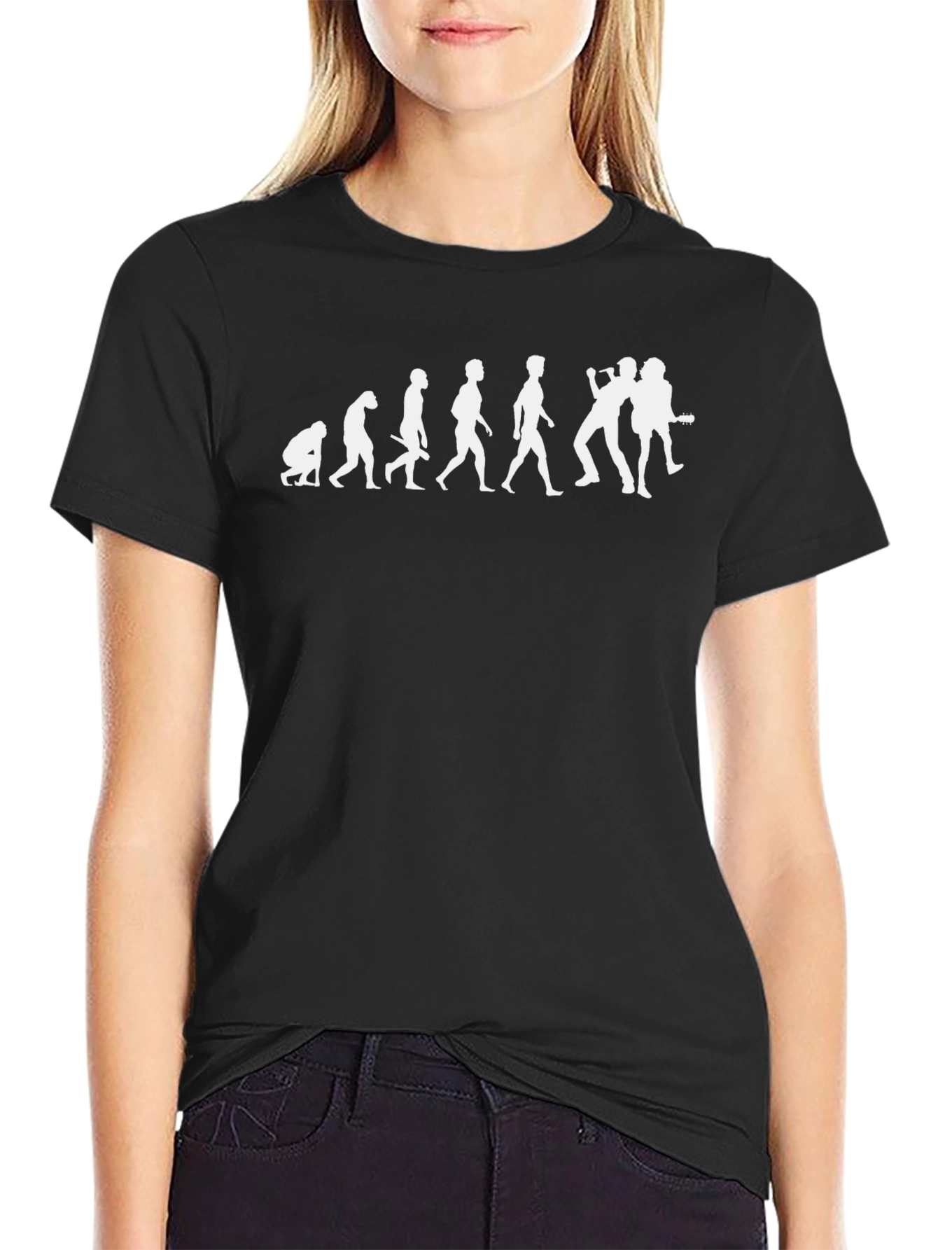 Evolution of Rock T-Shirt - Black