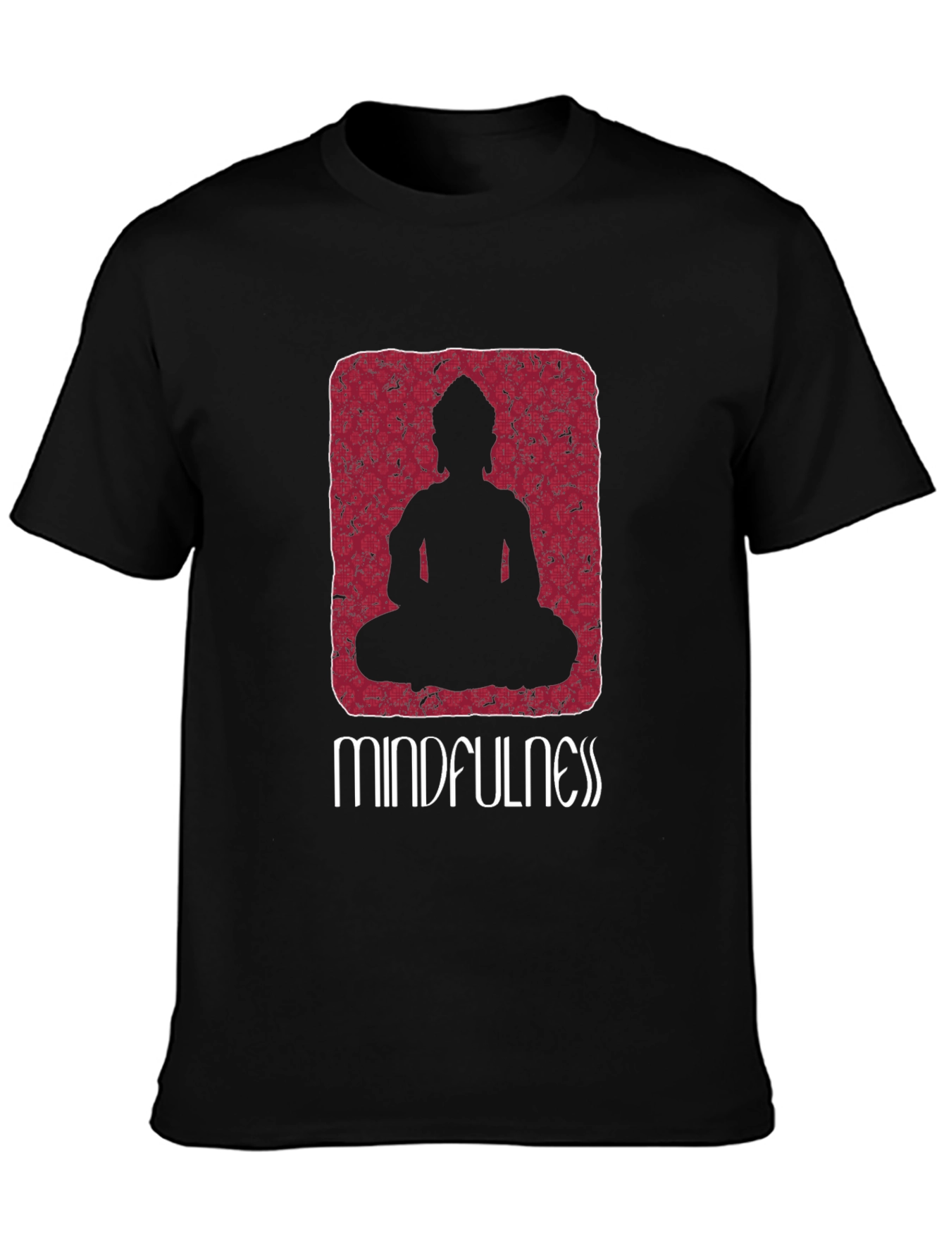 Mindfulness Buddha Graphic Tee - Relaxed Fit