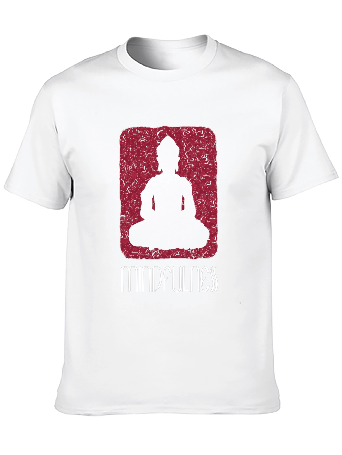 Mindfulness Buddha Graphic Tee - Relaxed Fit