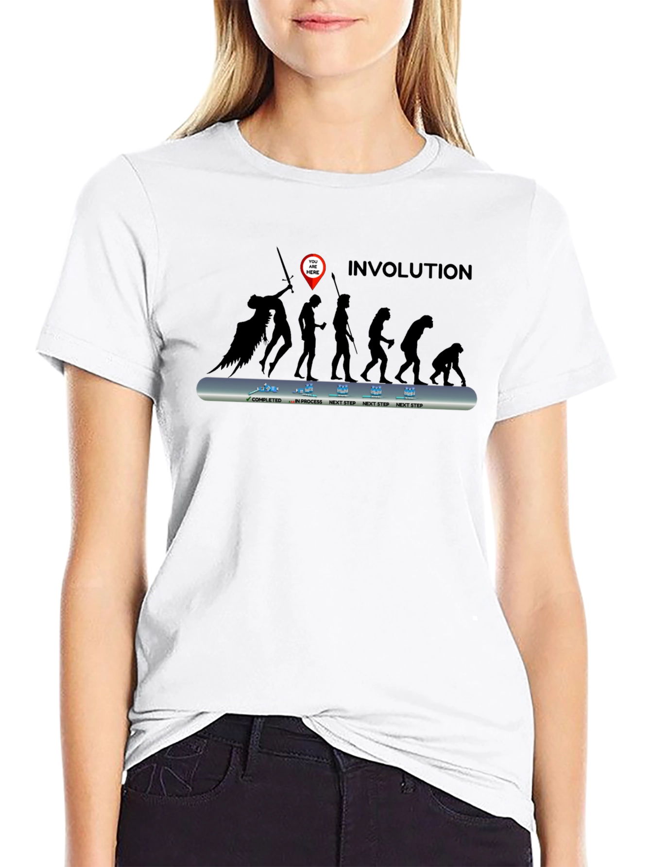 Involuted Evolution Mens Black T-Shirt