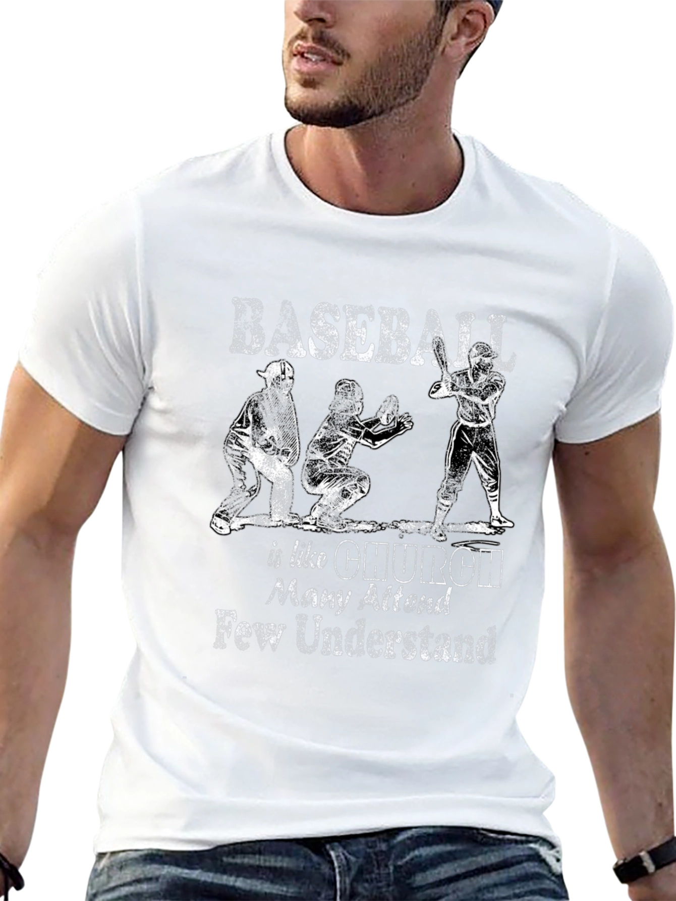Baseball Like Church T-Shirt - Many Attend Few Understand