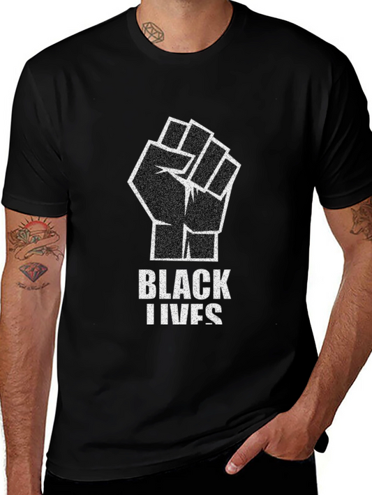 Black Lives Fist Graphic Tee - Activism Support Shirt