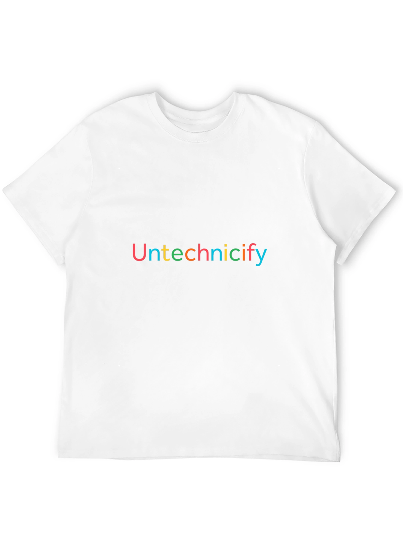 Untechnicify Black T-Shirt - Casual Wear