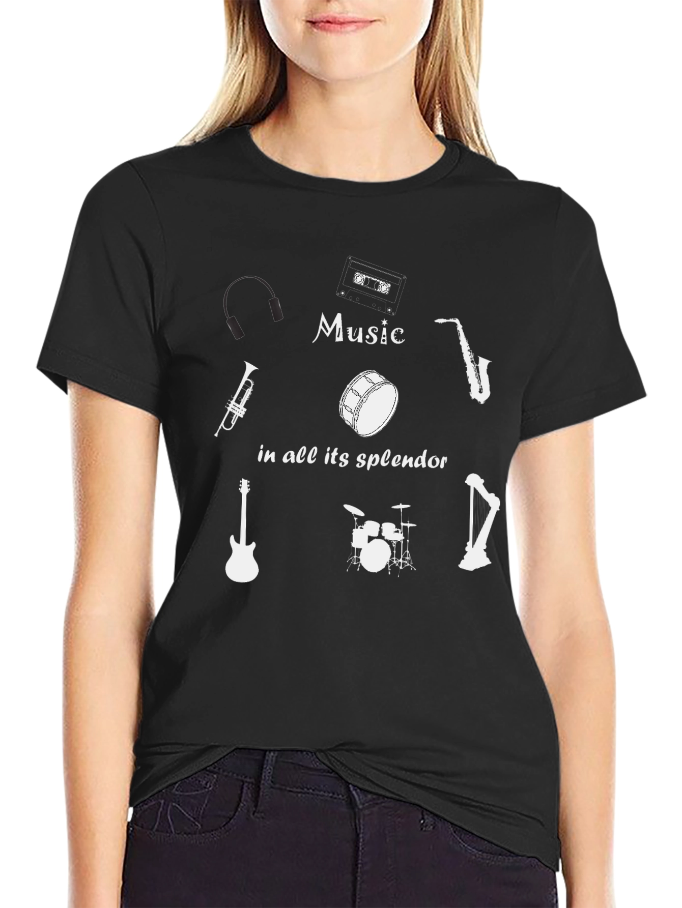 Music Lovers T-Shirt: Musical Instruments Design