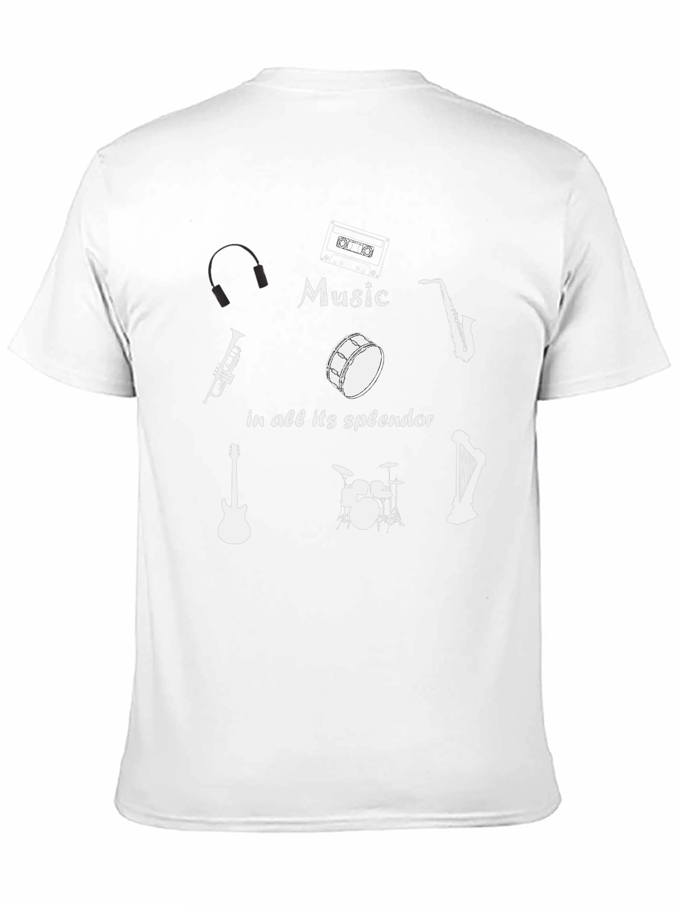 Music Lovers T-Shirt: Musical Instruments Design