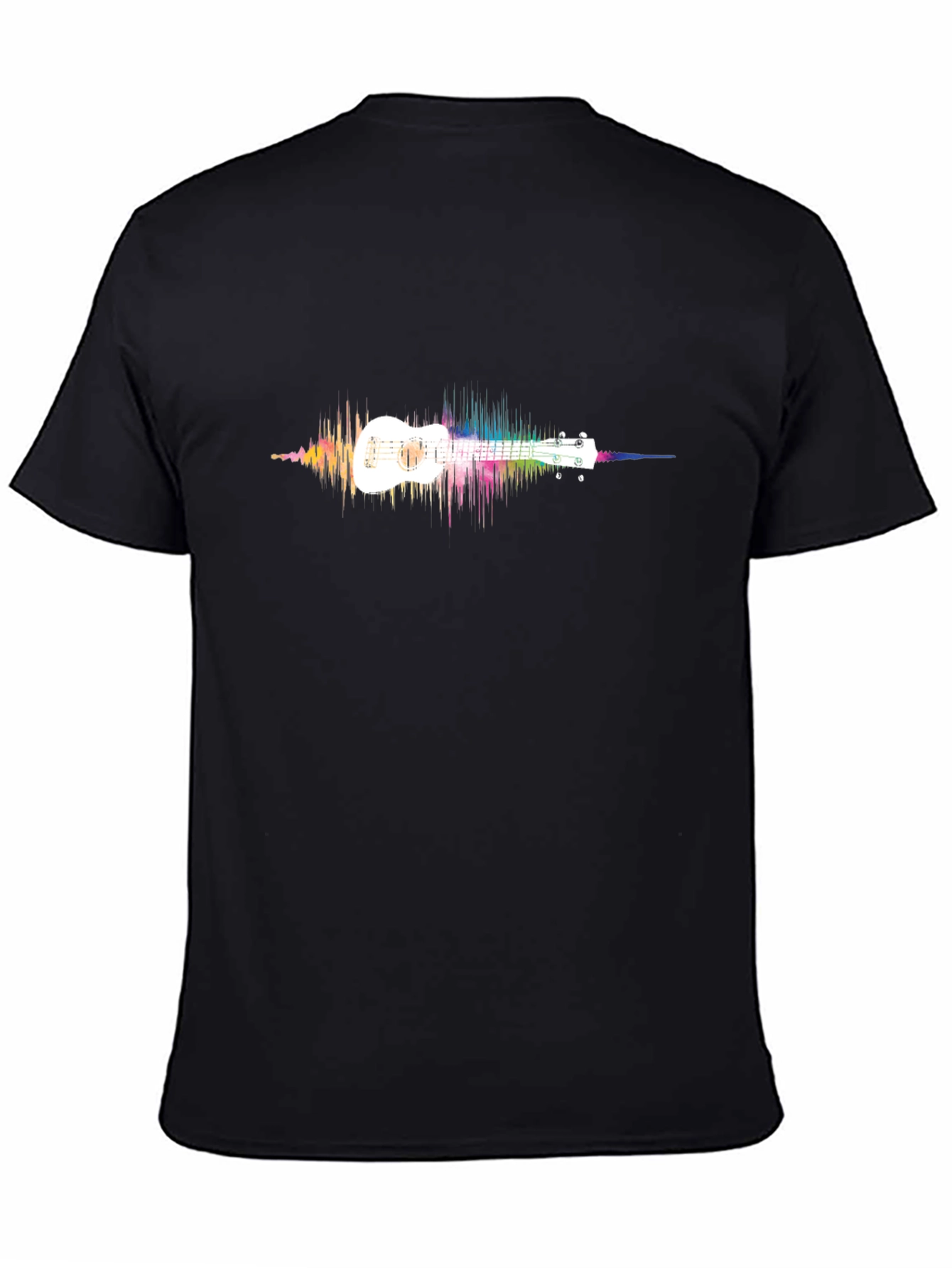 Ukulele Soundwave Black T-Shirt