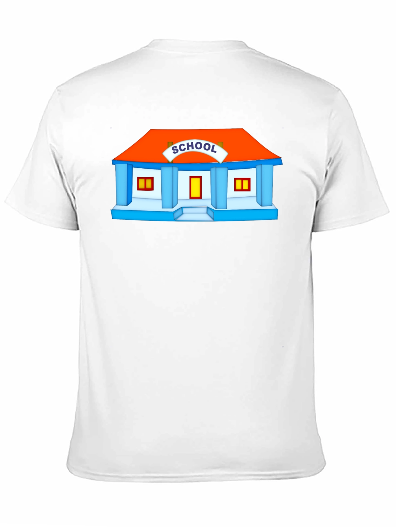 Schoolhouse Graphic Tee - Black Cotton T-Shirt