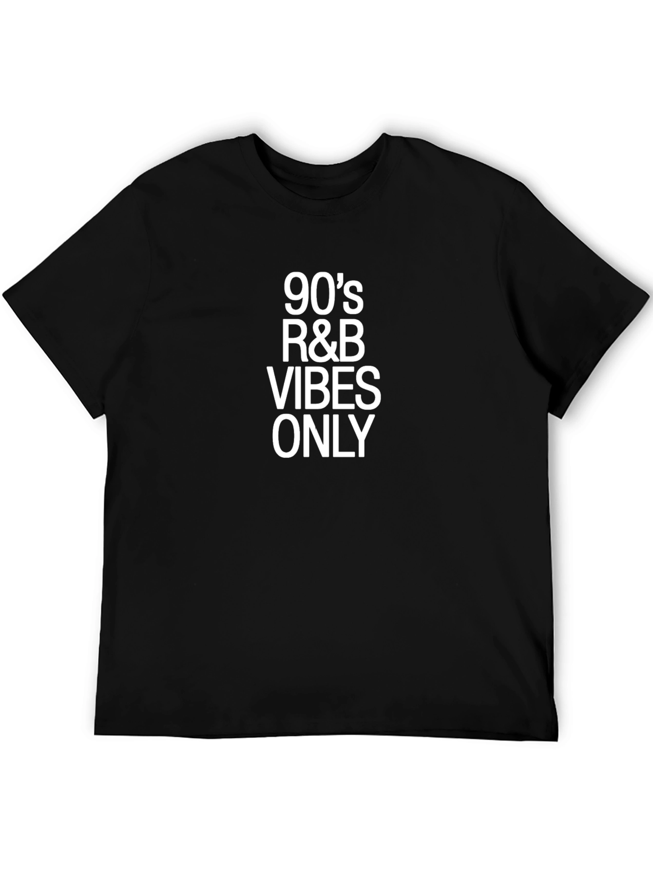 90s R&B Vibes Only Black T-Shirt