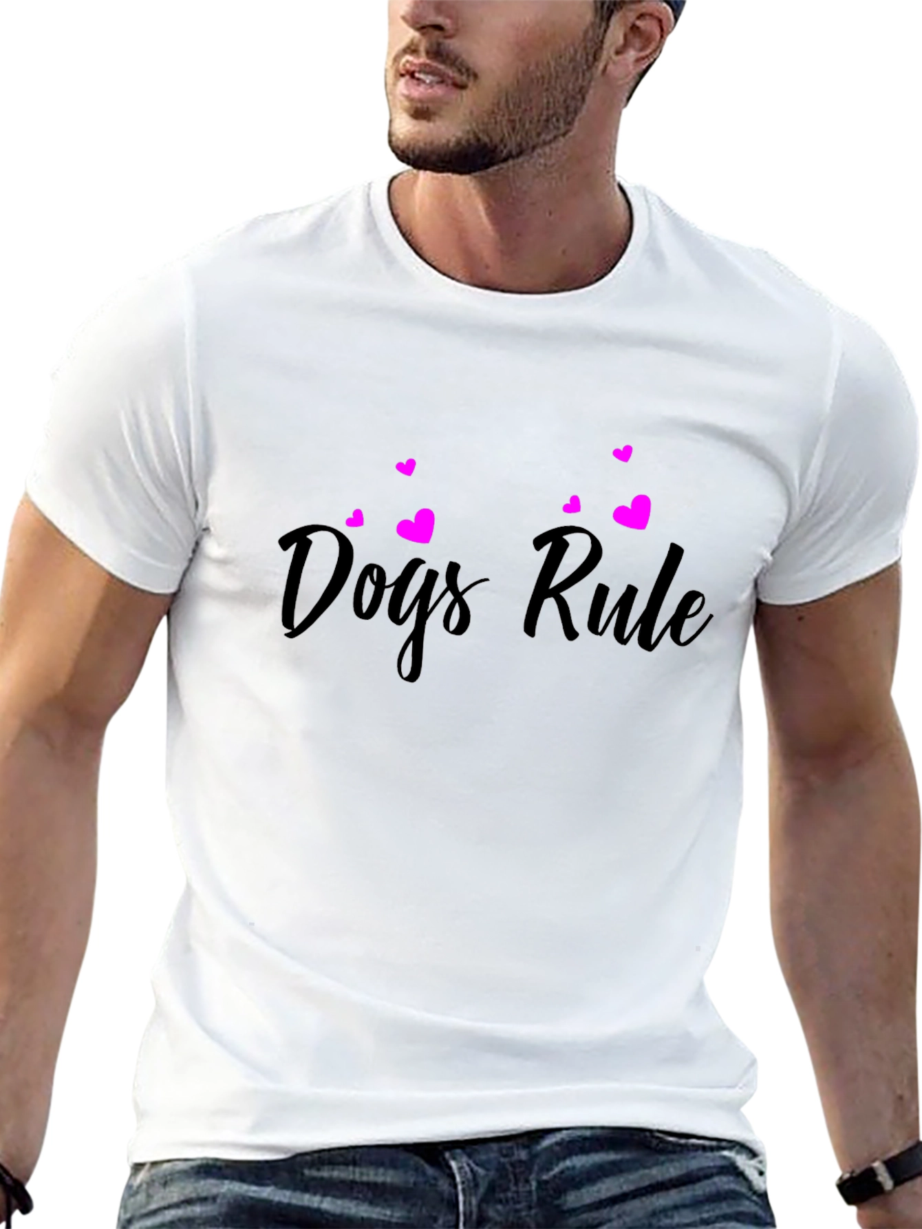 Dogs Rule Black T-Shirt