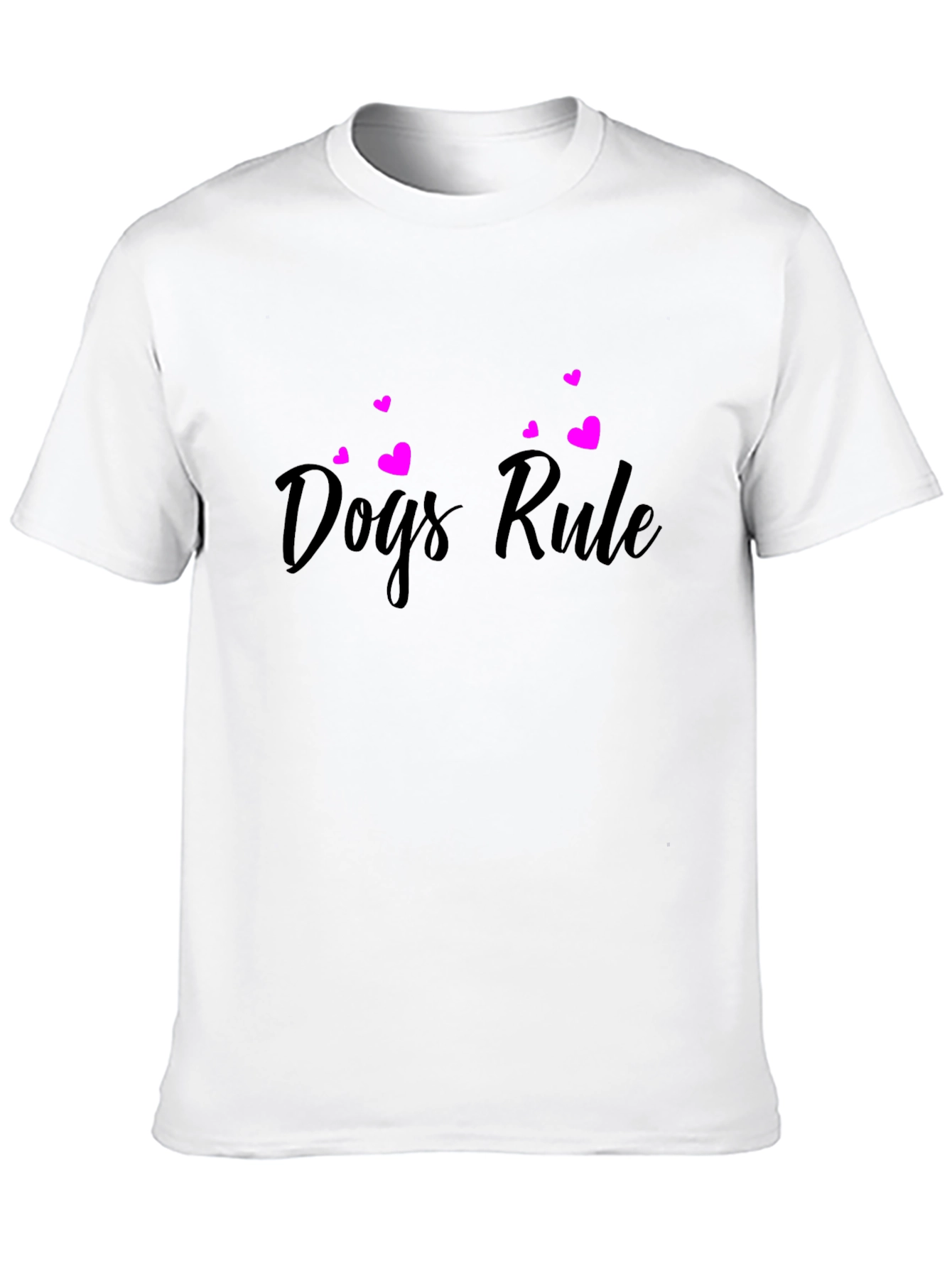 Dogs Rule Black T-Shirt