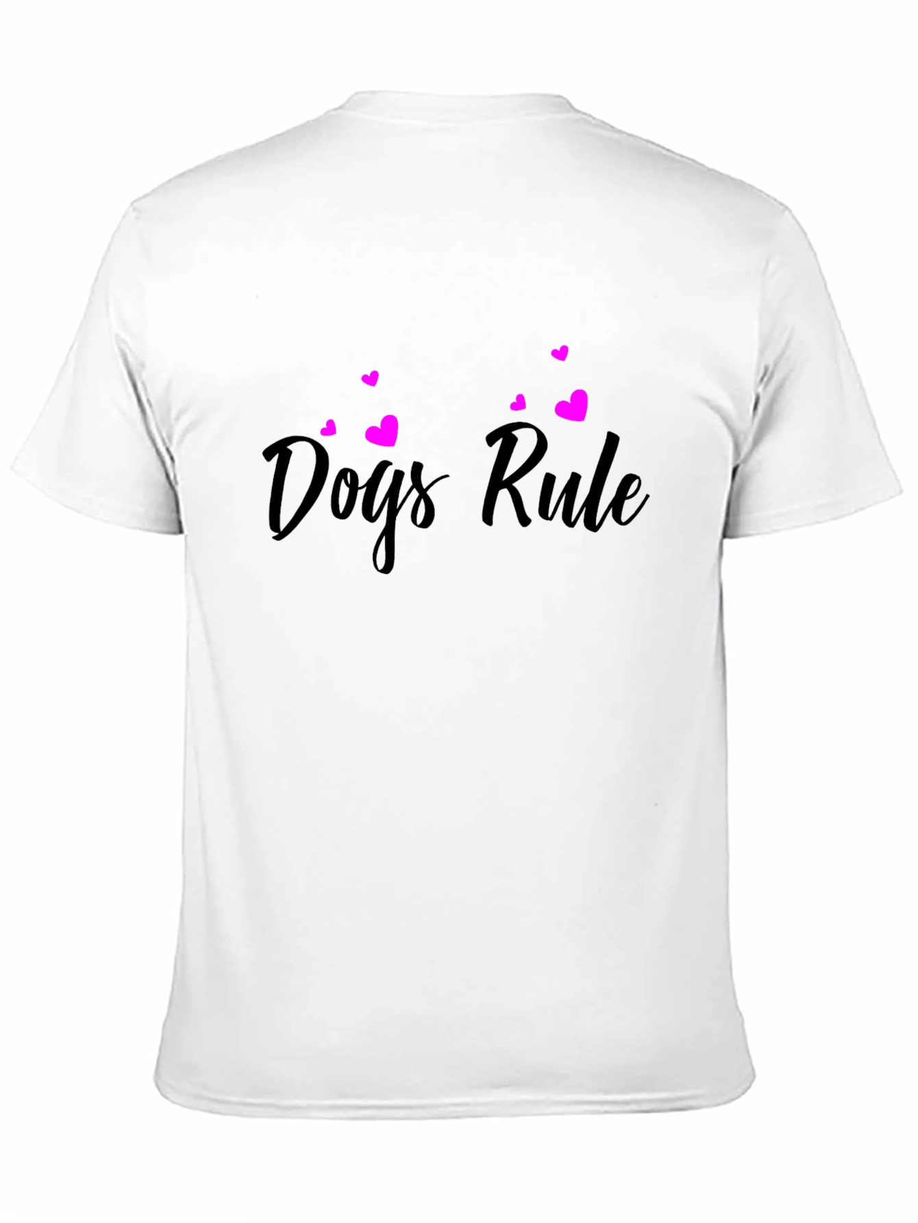 Dogs Rule Black T-Shirt