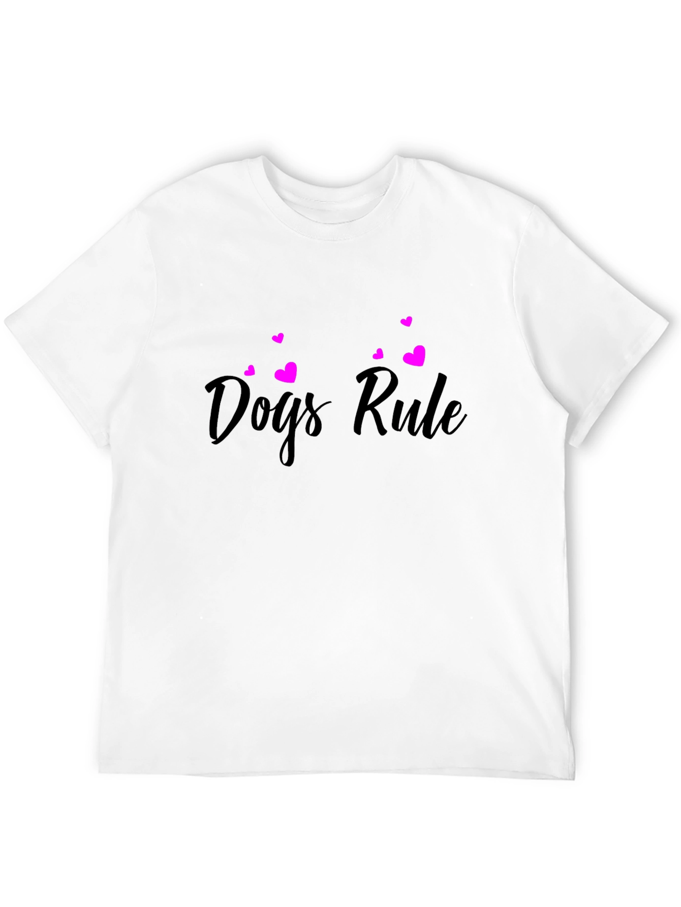 Dogs Rule Black T-Shirt