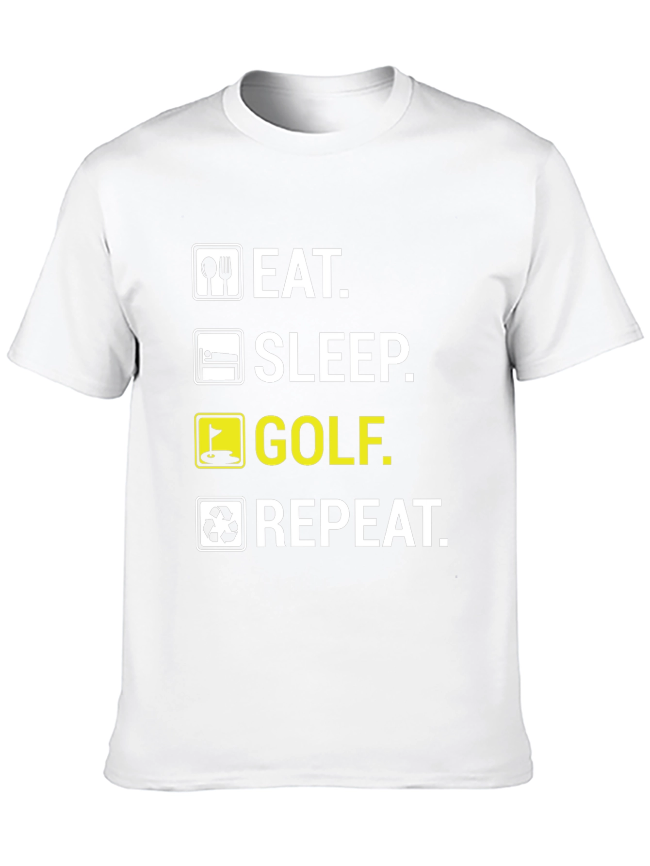 Eat Sleep Golf Repeat Funny T-Shirt