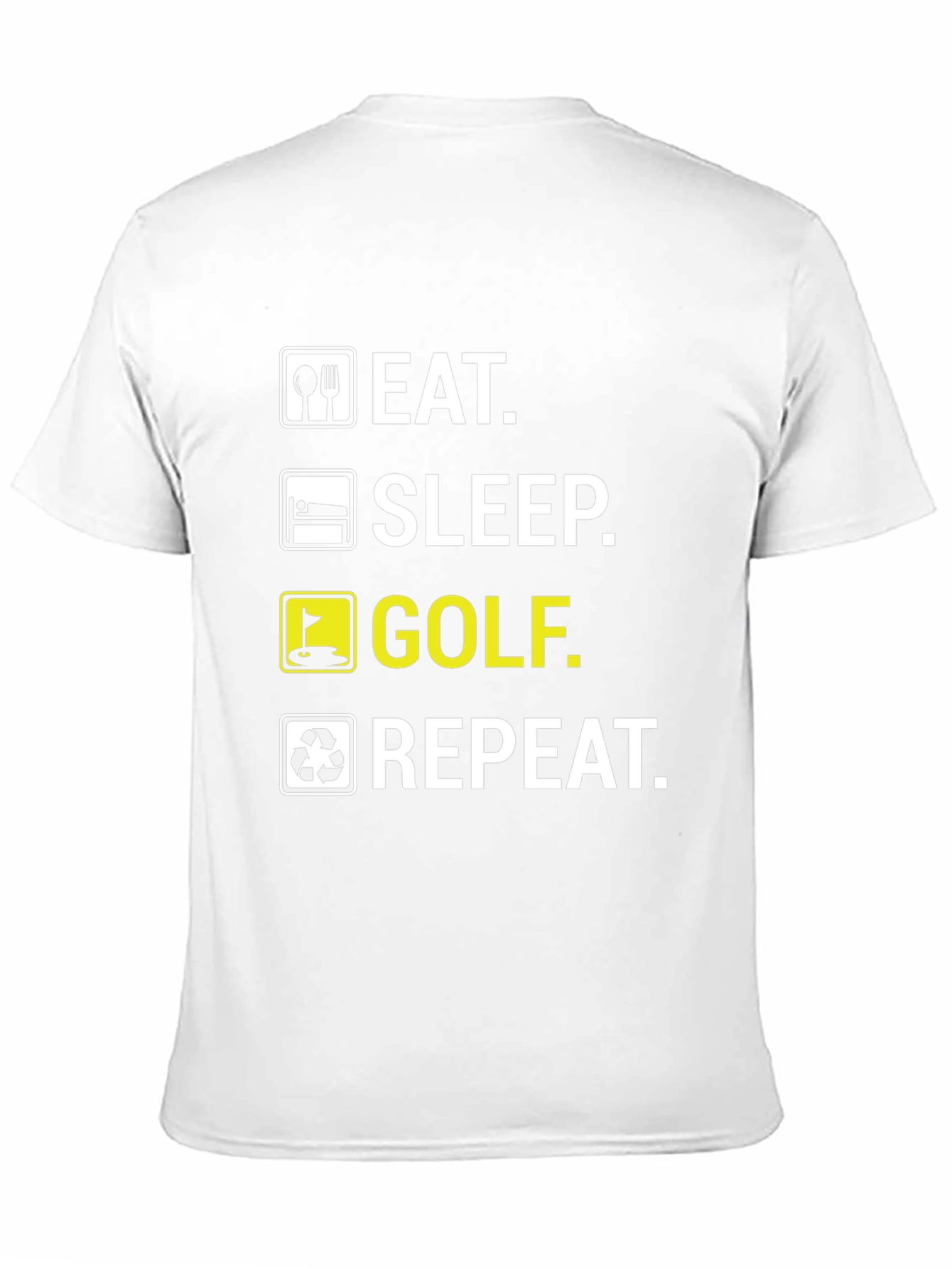Eat Sleep Golf Repeat Funny T-Shirt