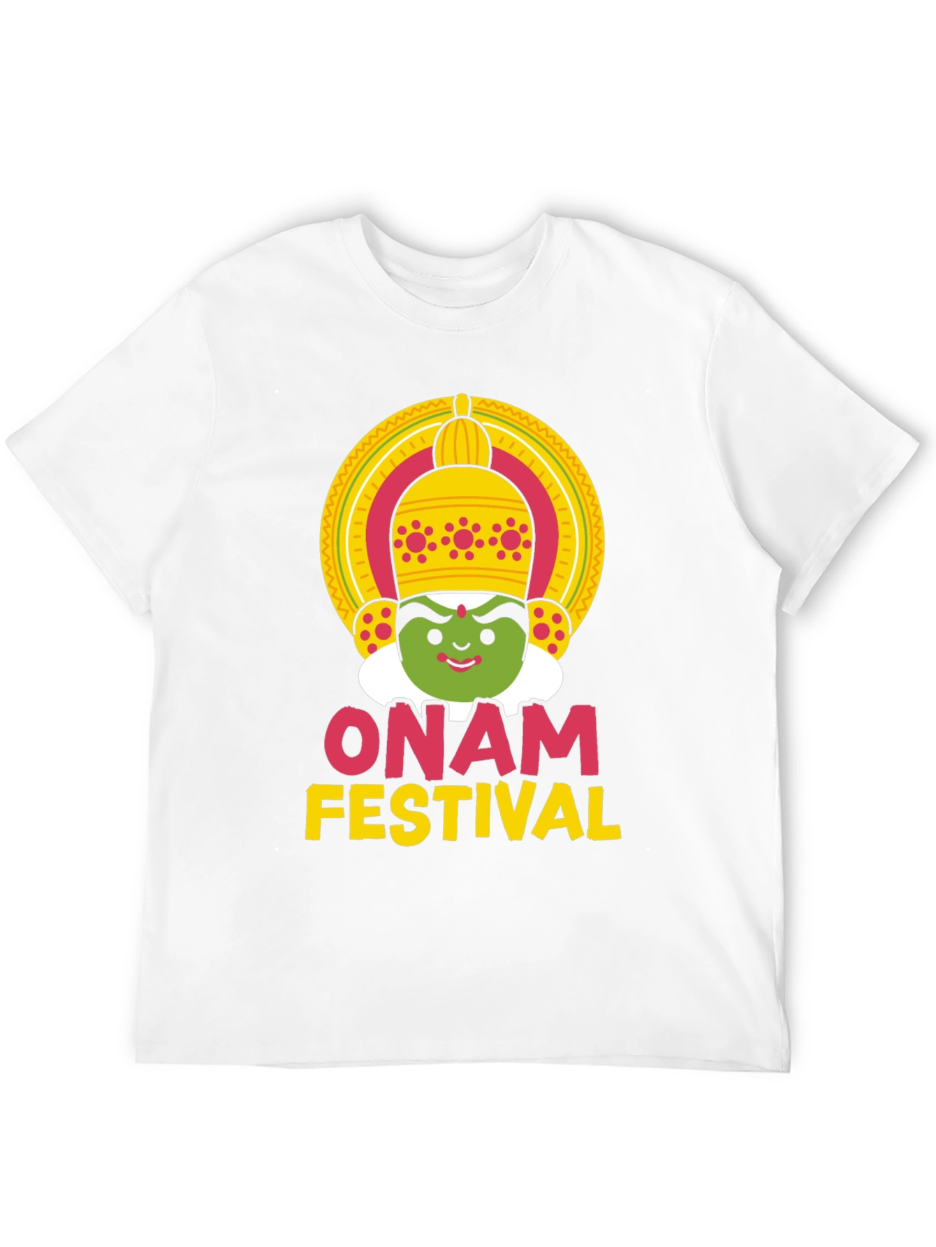 Onam Festival Graphic Tee - Unisex Black T-Shirt