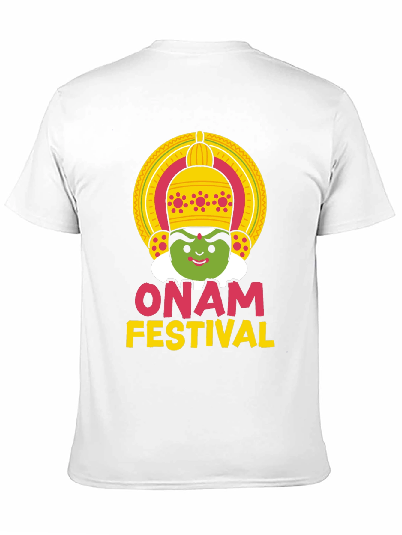Onam Festival Graphic Tee - Unisex Black T-Shirt