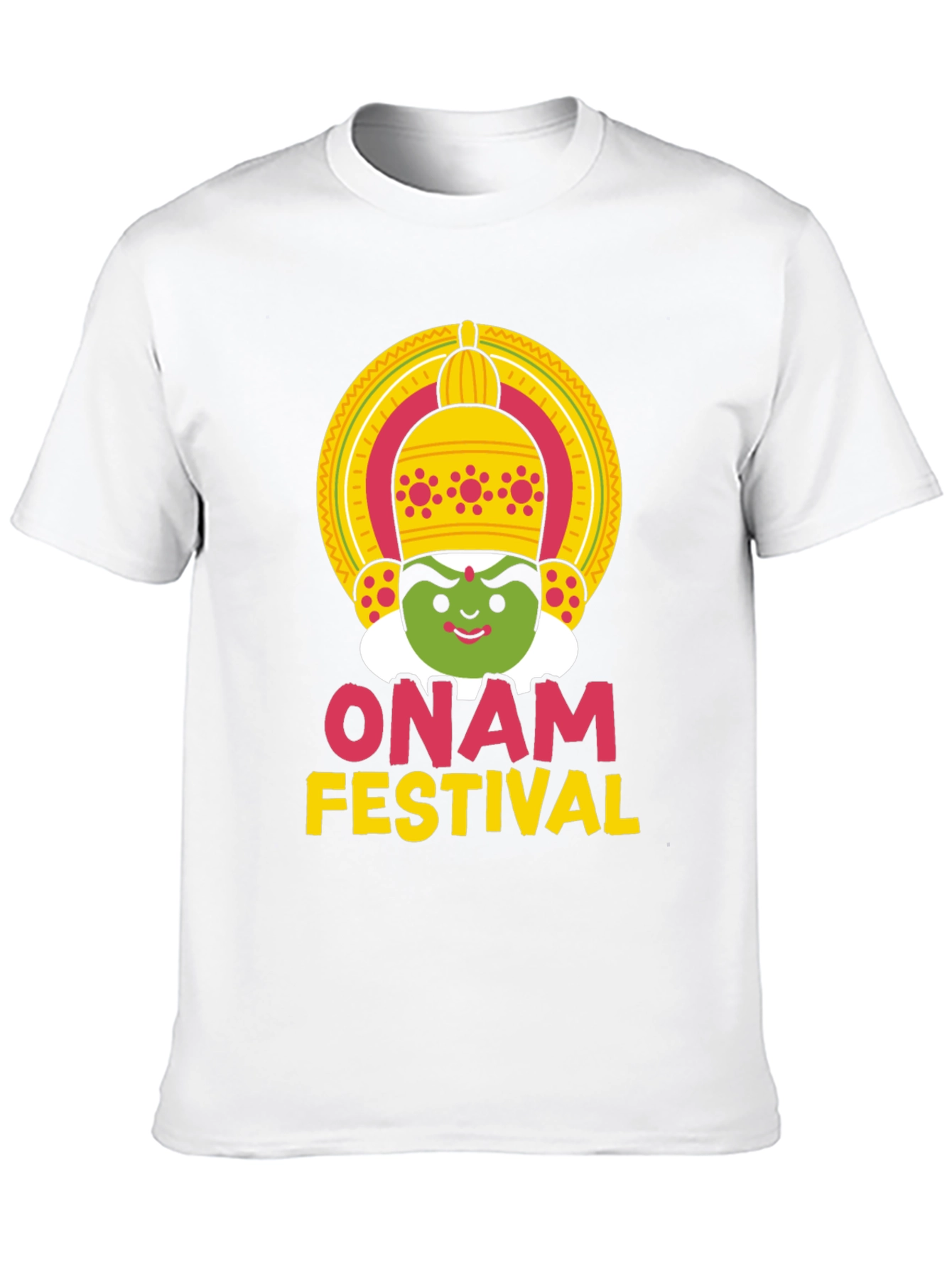 Onam Festival Graphic Tee - Unisex Black T-Shirt