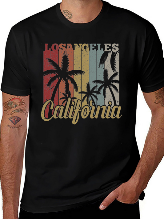 Vintage Los Angeles California Palm Tree Graphic T-Shirt