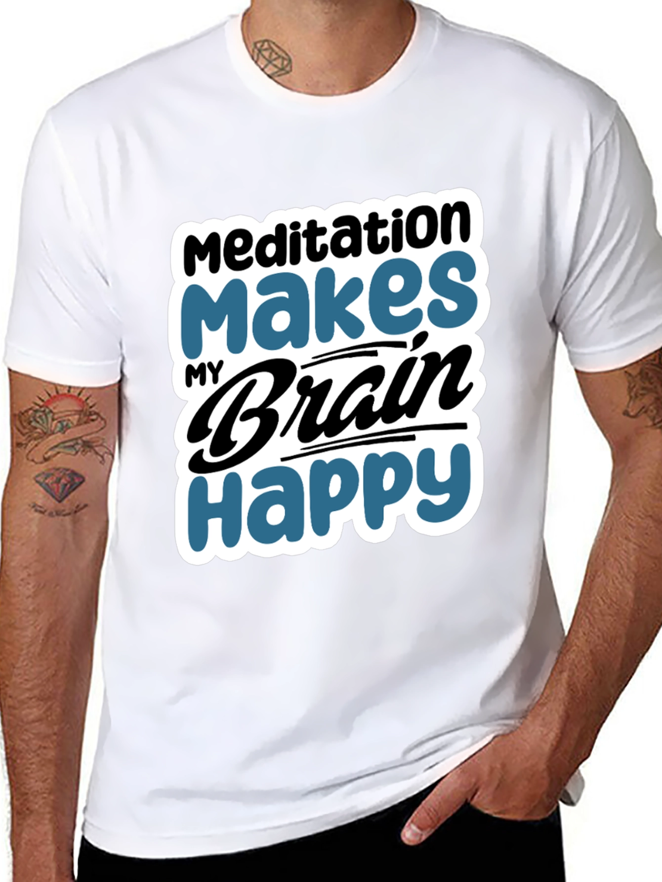 Meditation Makes My Brain Happy T-Shirt