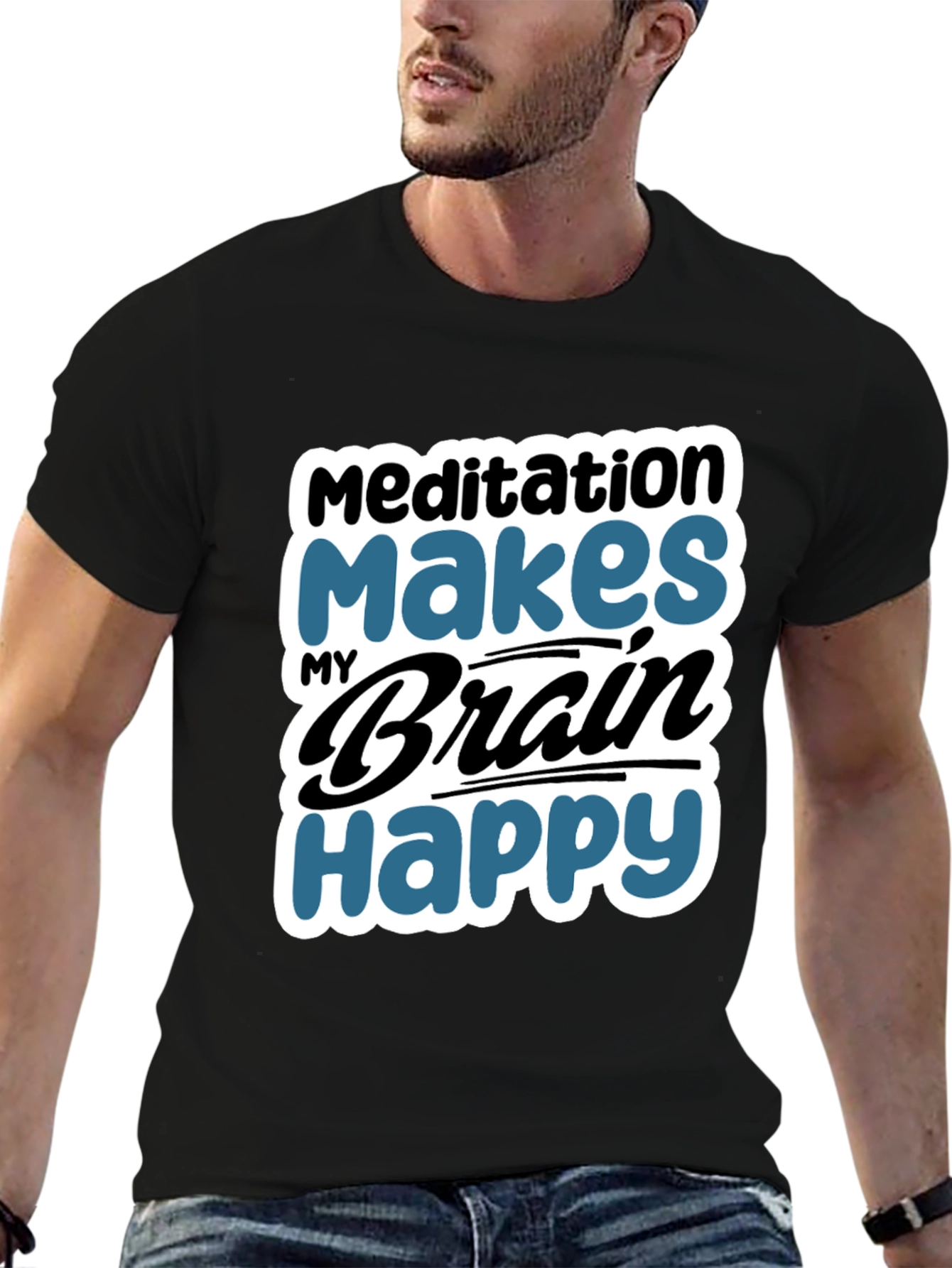 Meditation Makes My Brain Happy T-Shirt