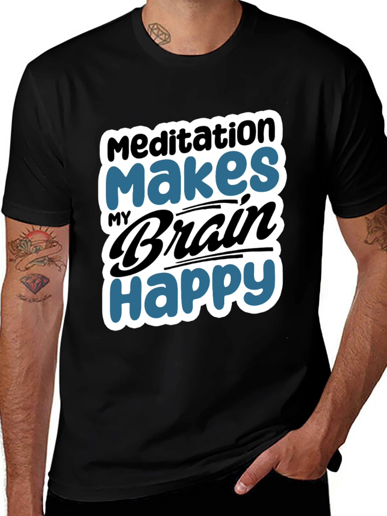 Meditation Makes My Brain Happy T-Shirt