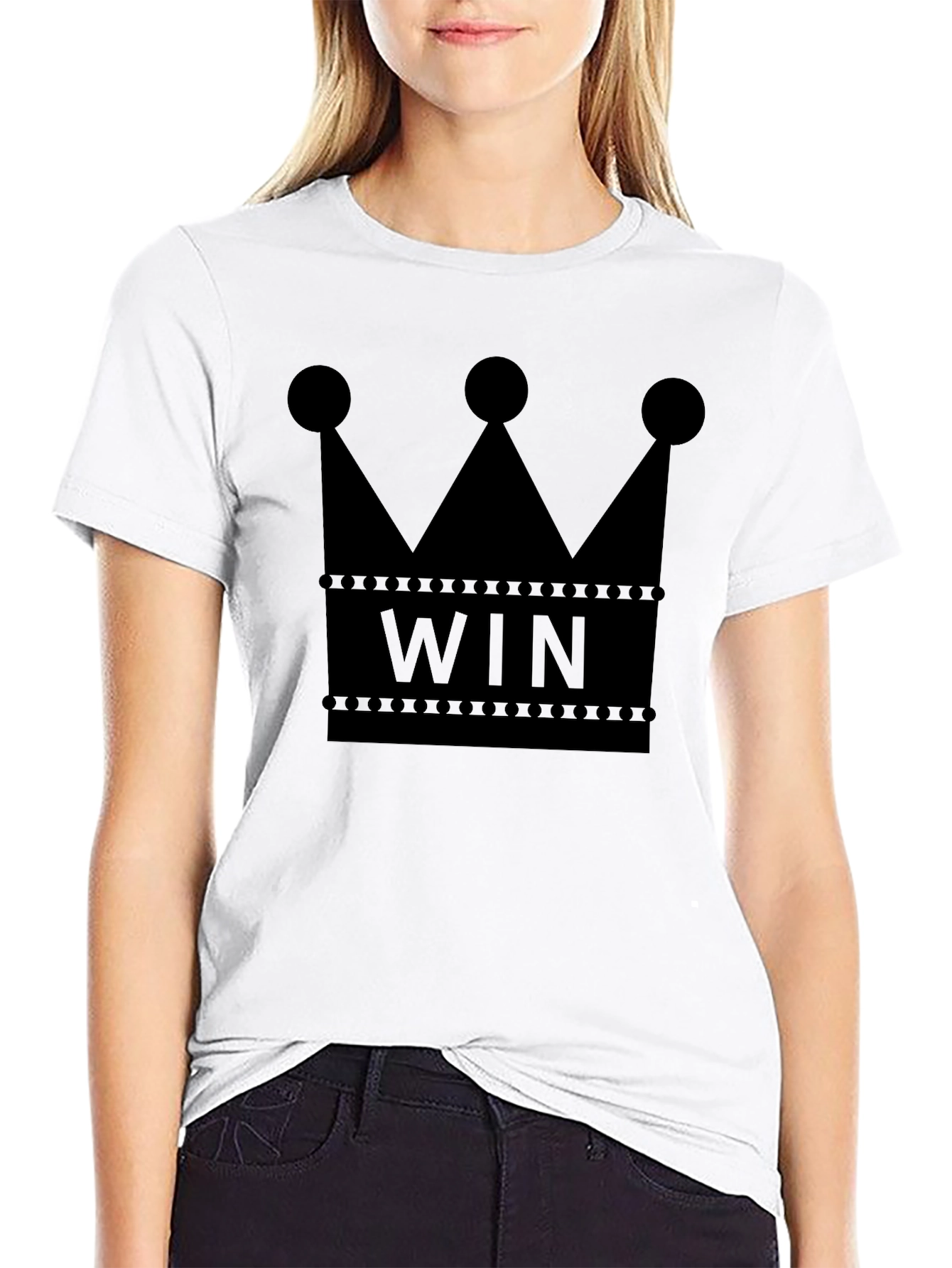 WIN Crown Graphic Tee - Mens Black T-Shirt