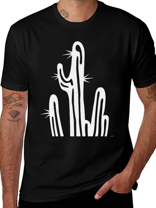 Cactus Graphic Black T-Shirt