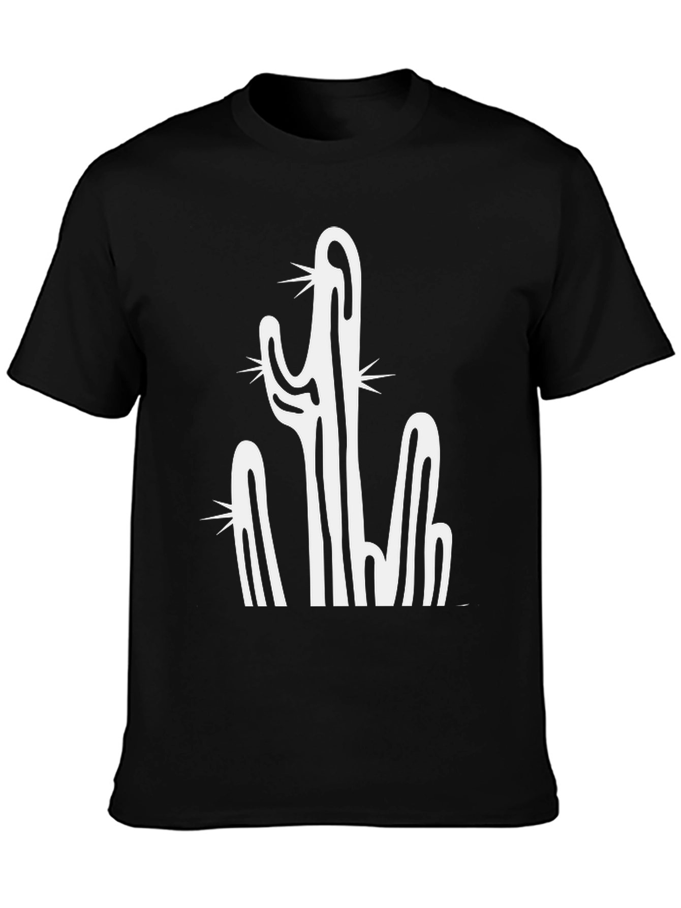 Cactus Graphic Black T-Shirt