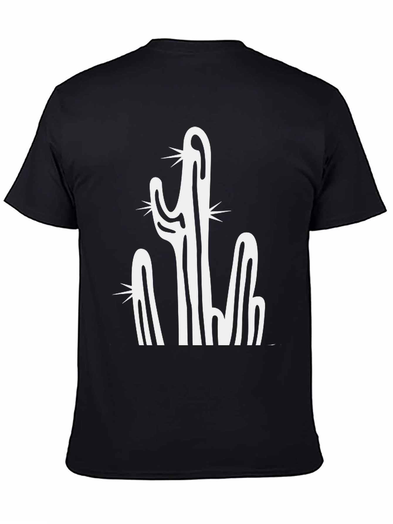 Cactus Graphic Black T-Shirt