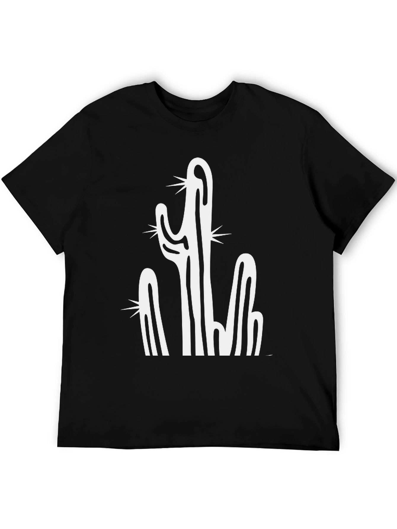 Cactus Graphic Black T-Shirt