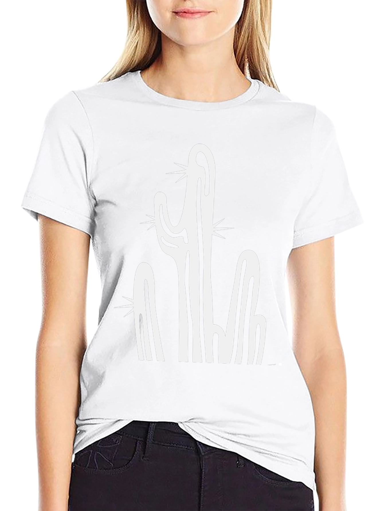 Cactus Graphic Black T-Shirt
