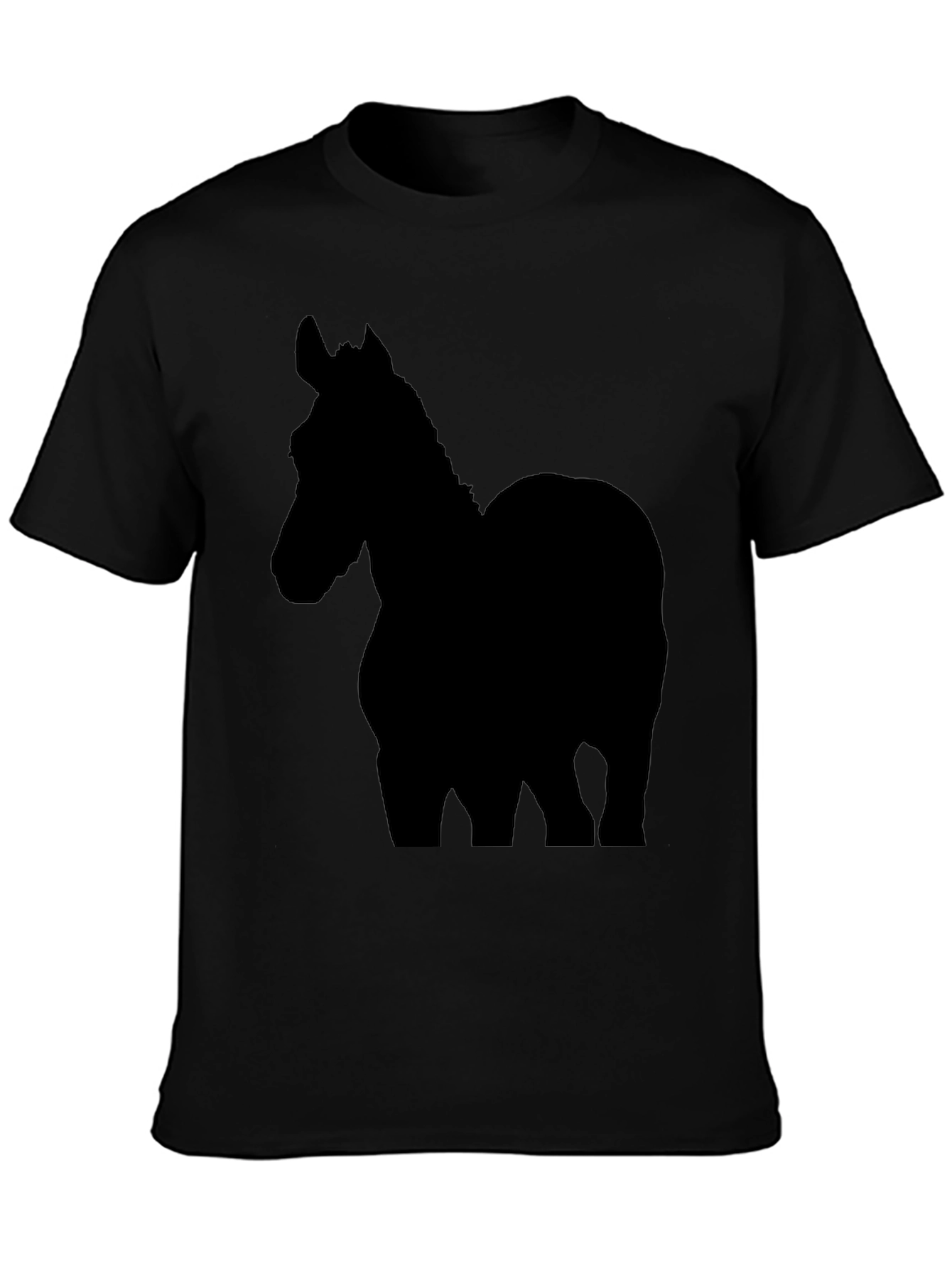 Black Horse Silhouette T-Shirt